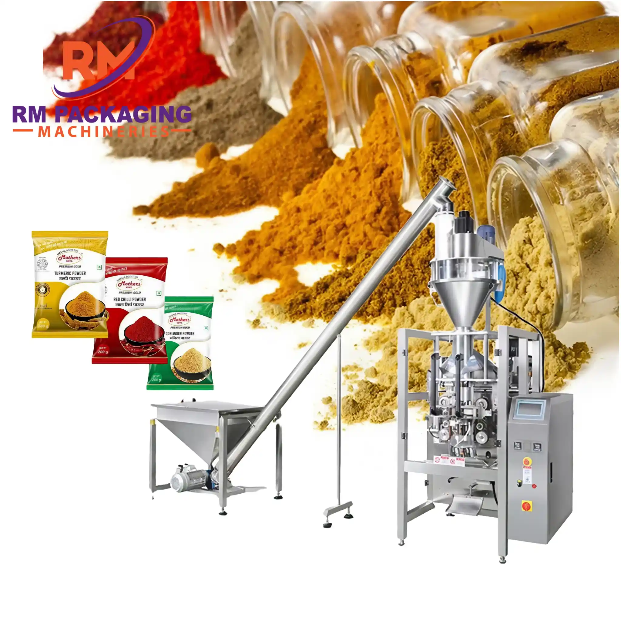 Spices Powder Packing Machine 10-1000 gm